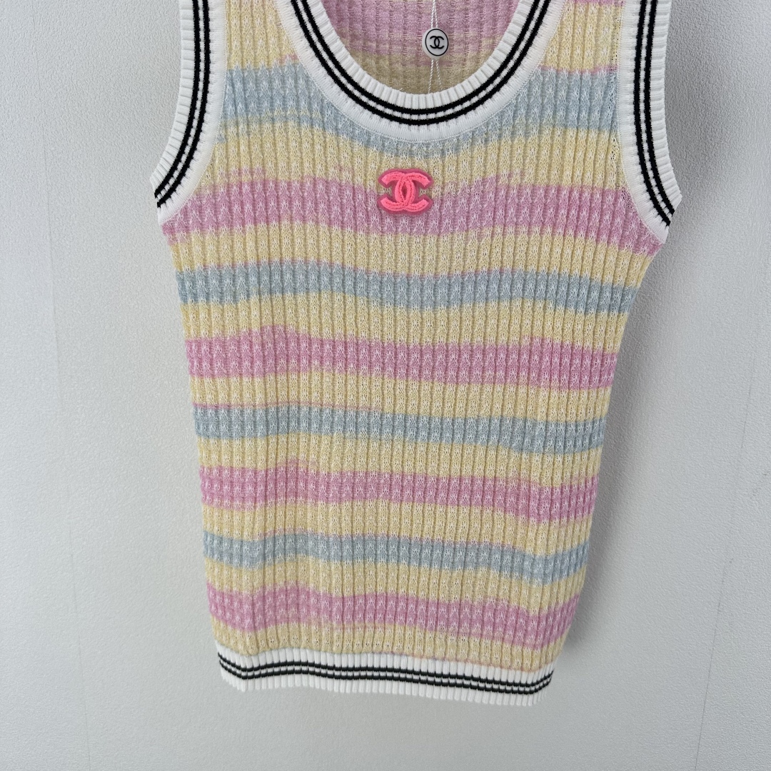 Chanel Women's Striped Knit Tank Top - Size S-L, Designer Fashion 7 cmp i1750778861245 3400 0 4