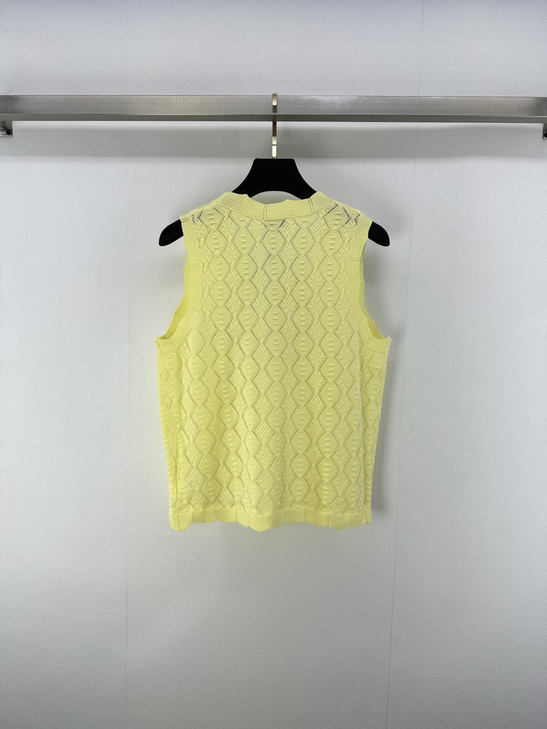 Chanel Women's Yellow Knit Vest Top with CC Logo, Size S-L 9 cmp i1750779297335 1269 0 8
