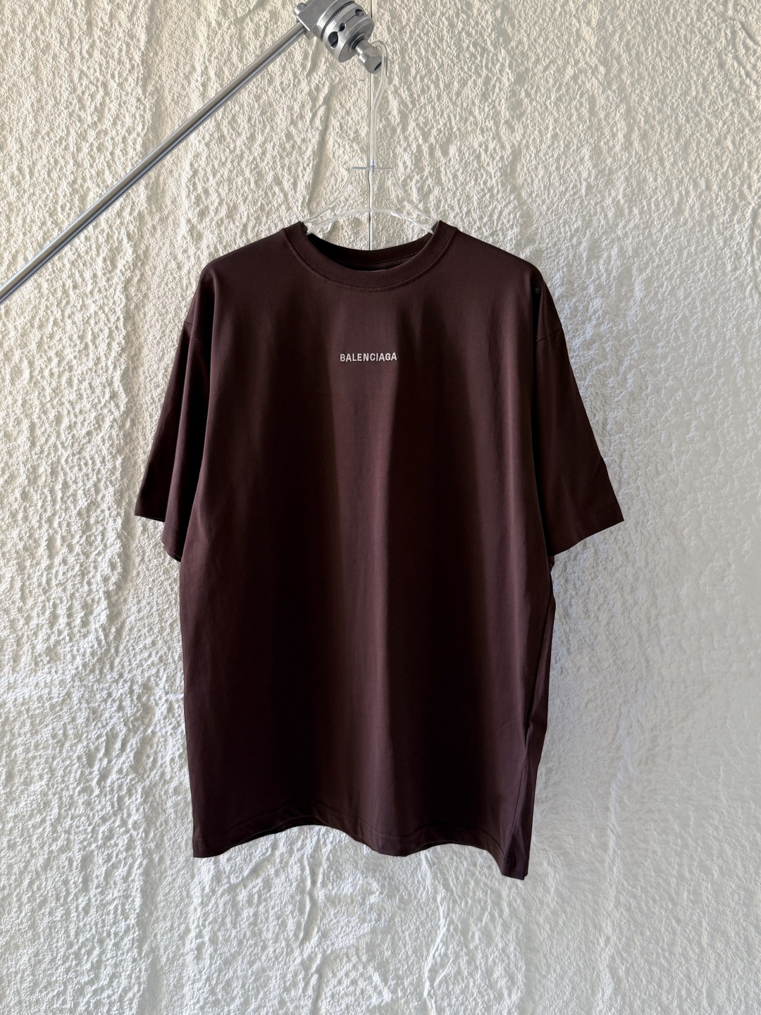 Футболка Balenciaga, темно-коричневая