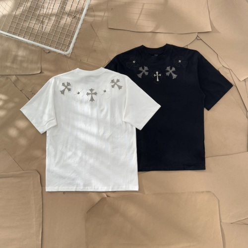 Chrome Hearts Rhinestone Cross T-Shirt Oversized Fit Short Sleeve Tee 1 Chrome Hearts Rhinestone Cross T-Shirt Oversized Fit Short Sleeve Tee