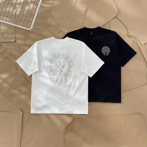 Chrome Hearts Rhinestone Horseshoe T-Shirt Oversized Fit - Streetwear Fashion 1 Chrome Hearts Rhinestone Horseshoe T-Shirt Oversized Fit – Streetwear Fashion