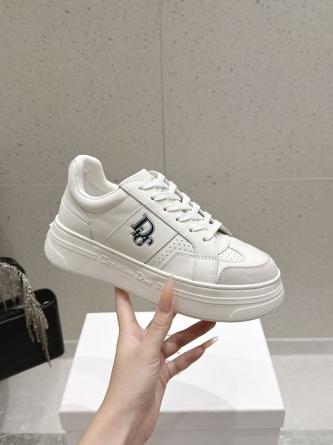 Dior Logo Backless Sneaker Mules