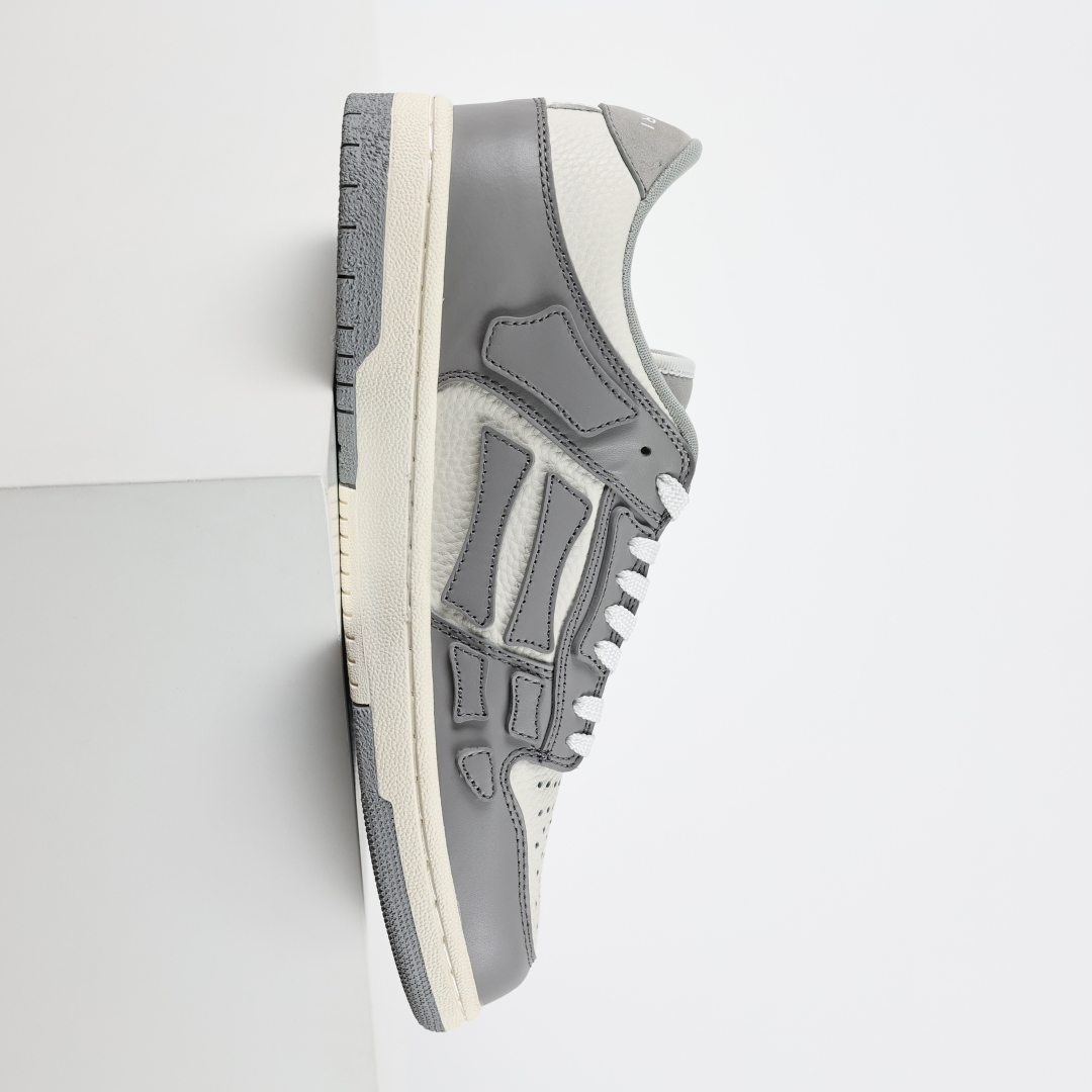 Lw9 AMIRI Skel Top Low Sneakers 洛杉矶街头之王 高奢·埃米尔 骨骼板鞋 黑灰