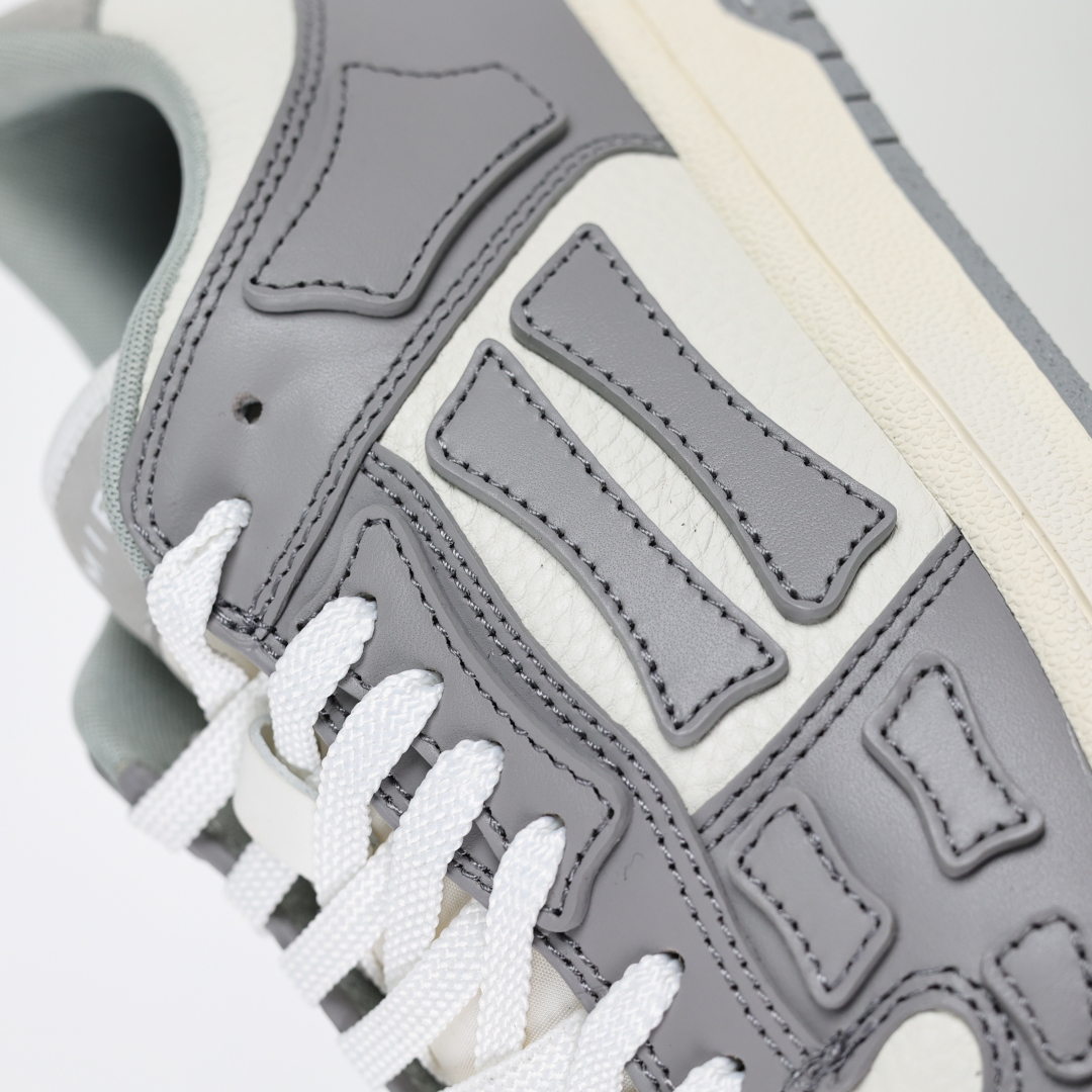 Lw9 AMIRI Skel Top Low Sneakers 洛杉矶街头之王 高奢·埃米尔 骨骼板鞋 黑灰