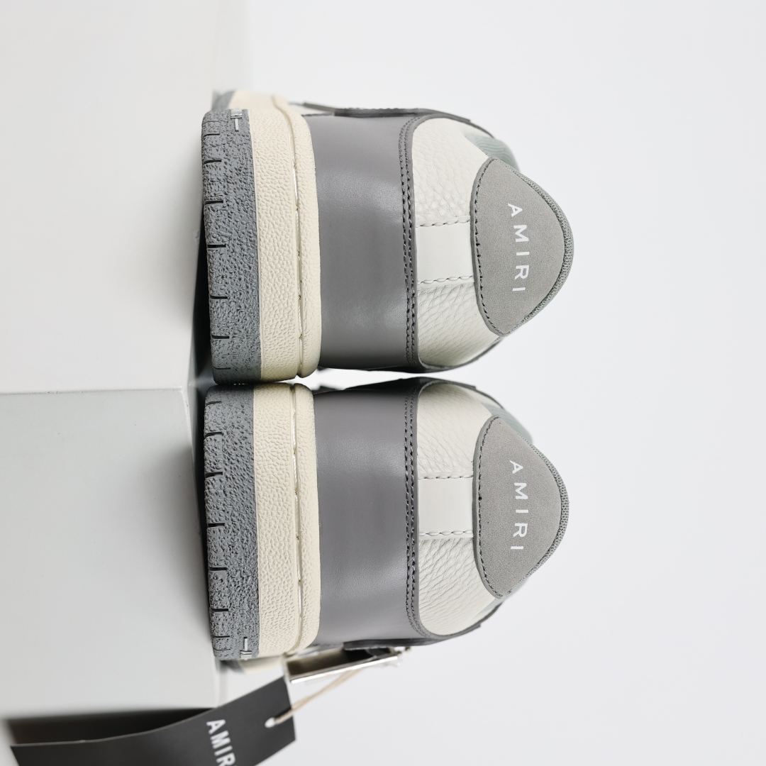 Lw9 AMIRI Skel Top Low Sneakers 洛杉矶街头之王 高奢·埃米尔 骨骼板鞋 黑灰