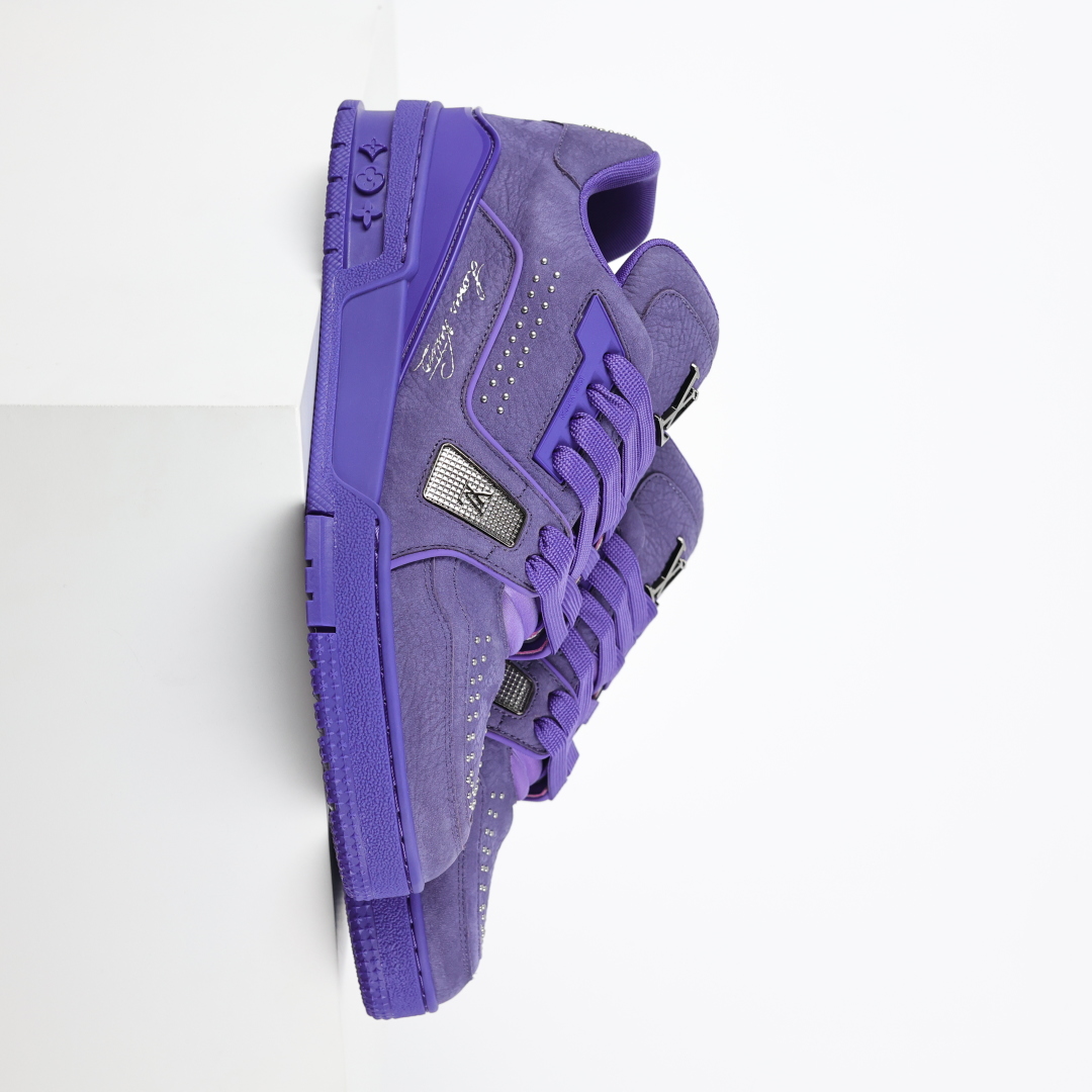 500  X1 东莞纯原 180个配色 市面顶级版本 “白铆钉” 驴家LV Trainer