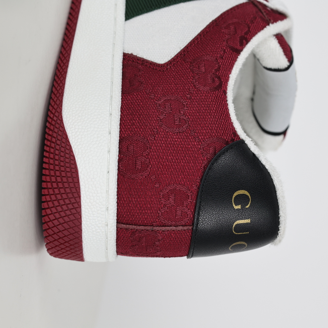 400 Gucci 古驰 Screener 运动休闲时装奢侈品系列 GG珐琅扣 擦脏做旧小脏鞋