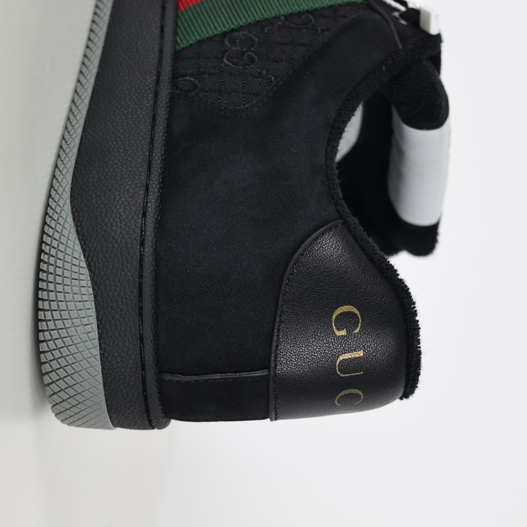 400 Gucci 古驰 Screener 运动休闲时装奢侈品系列 GG珐琅扣 擦脏做旧小脏鞋
