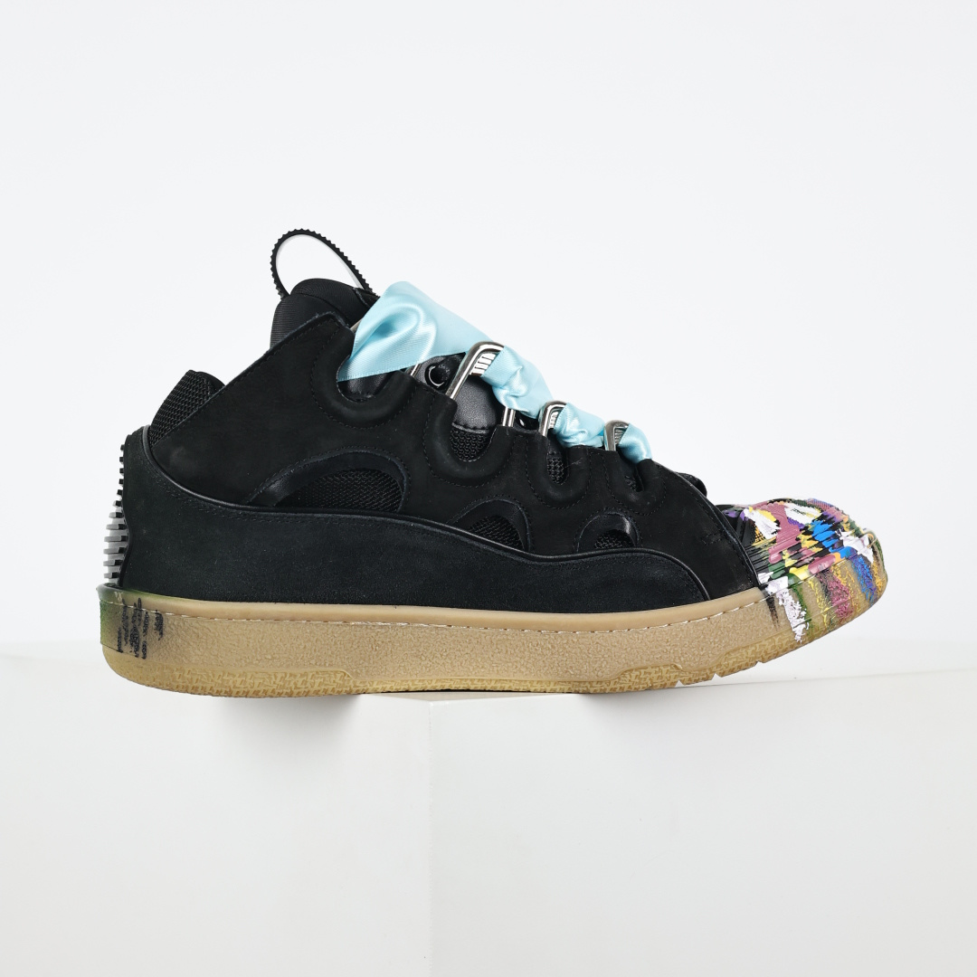Lanvin Curb Sneakers 浪凡面包鞋 泼墨色-Chinese UA Cheap High Quatity Brand Clothes Bags handbags Sneakers wholesale wholesaler seller from China Factory suppliers Fashion Clothing Shoes best Quality Beautiful Price Lanvin Curb Sneakers 浪凡面包鞋 泼墨色