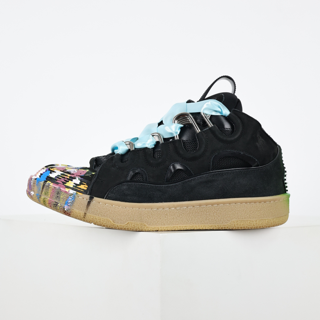 Lanvin Curb Sneakers 浪凡面包鞋 泼墨色-Chinese UA Cheap High Quatity Brand Clothes Bags handbags Sneakers wholesale wholesaler seller from China Factory suppliers Fashion Clothing Shoes best Quality Beautiful Price Lanvin Curb Sneakers 浪凡面包鞋 泼墨色