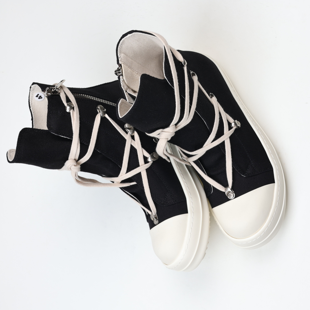 
纯原 Rick Owens 瑞克 欧文斯 高街经典休闲鞋 配置天地盖硬实礼盒(附赠棉布托购物袋一个)升