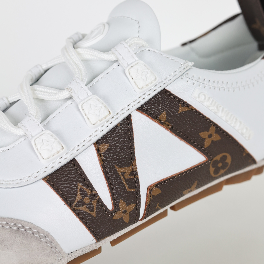 驴牌 Sneakerina 德训鞋系列 白灰棕 圆头系带芭蕾风平底运动休闲鞋-Chinese UA Cheap High Quatity Brand Clothes Bags handbags Sneakers wholesale wholesaler seller from China Factory suppliers Fashion Clothing Shoes best Quality Beautiful Price 驴牌 Sneakerina 德训鞋系列 白灰棕 圆头系带芭蕾风平底运动休闲鞋