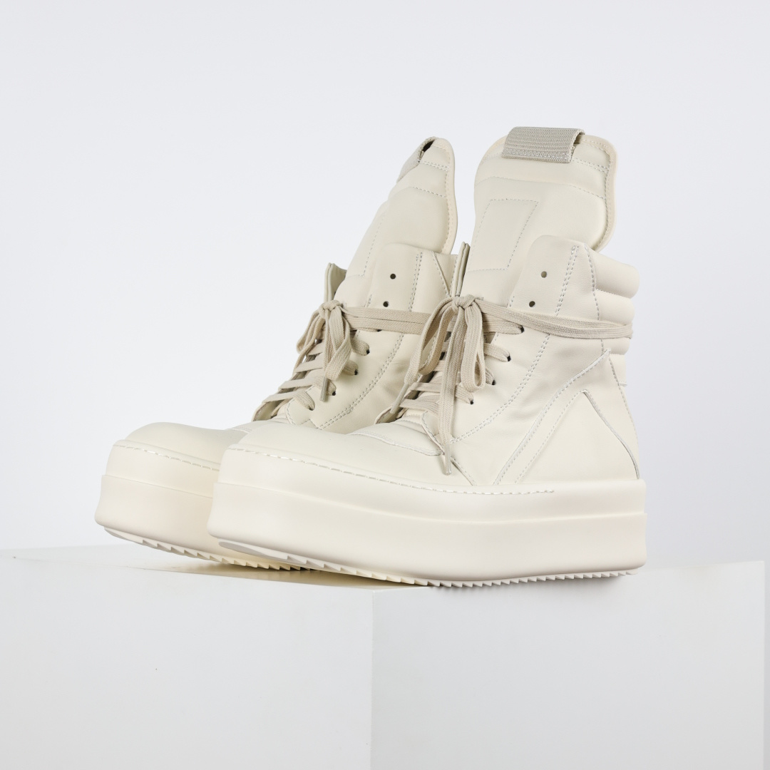 X1 东莞纯原 原版一比一开发 顶级版本 Rick Owens Drkshdw 瑞克·欧文斯皮面倒三角高帮时尚厚底运动板鞋 全黑 X1 东莞纯原 原版一比一开发 顶级版本 Rick Owens Drkshdw 瑞克·欧文斯皮面倒三角高帮时尚厚底运动板鞋 全黑