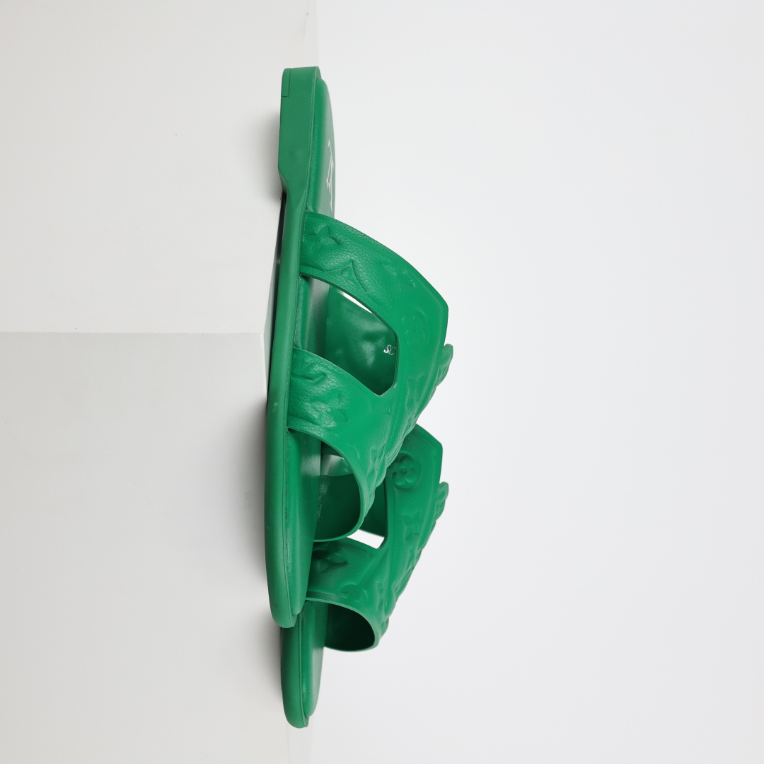 Louis Vuitton Oasis 经典系列2024最新经典款拖鞋款式牛仔布 Lv拖鞋蓝色压花