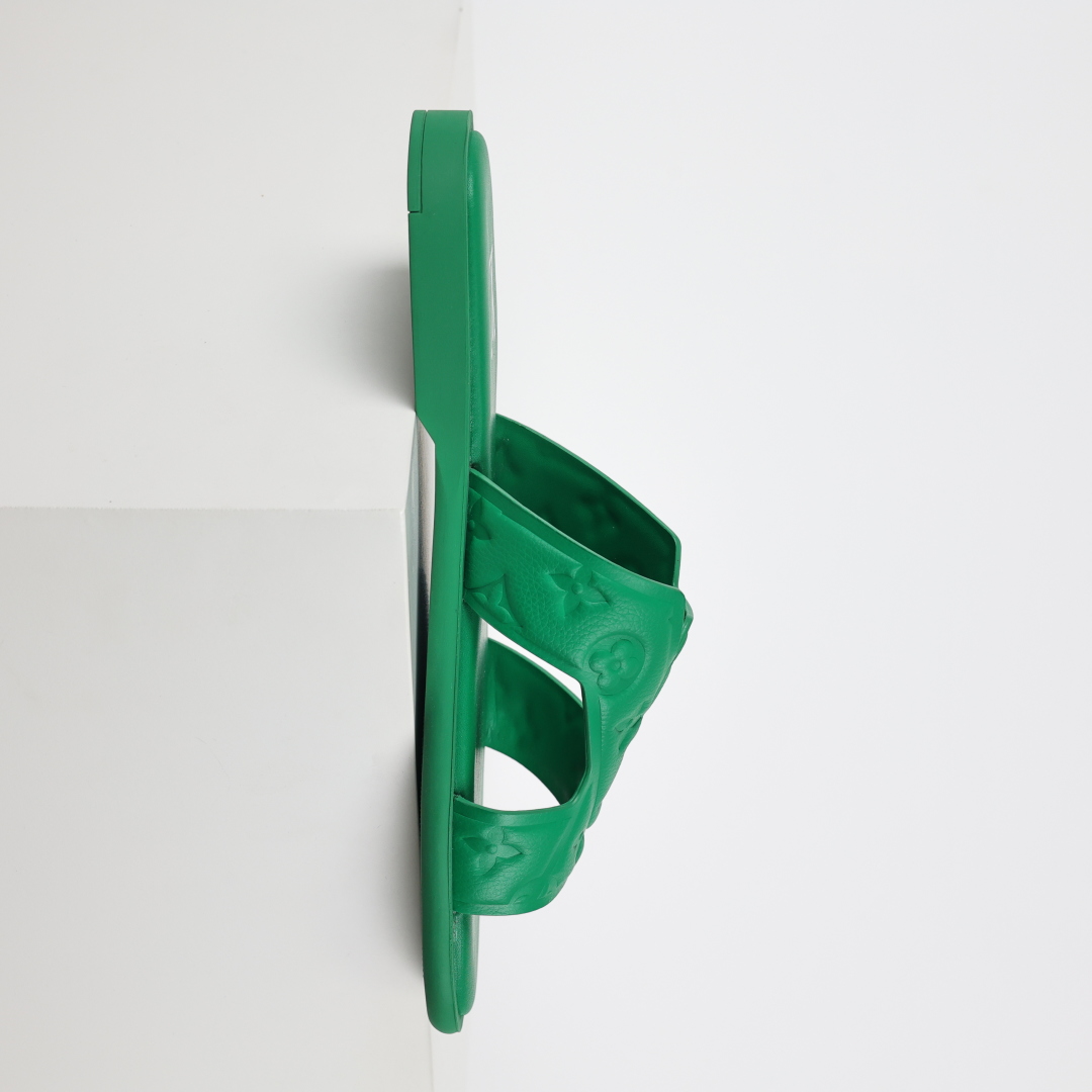 Louis Vuitton Oasis 经典系列2024最新经典款拖鞋款式牛仔布 Lv拖鞋蓝色压花