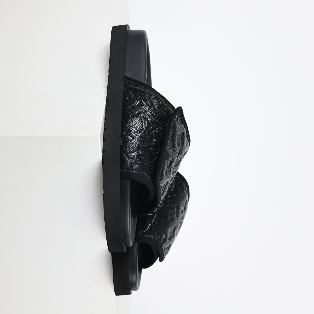 Louis Vuitton Oasis 经典系列2024最新经典款拖鞋款式牛仔布 Lv拖鞋Nba联名