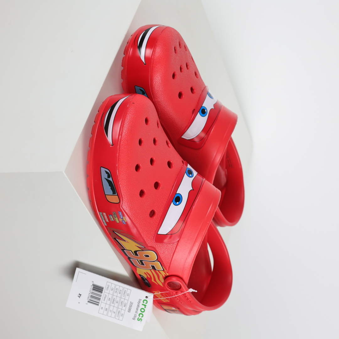 莞产原厂 Cars x Crocs卡骆驰Classic clog”Lightning McQueen”休闲舒适洞洞鞋