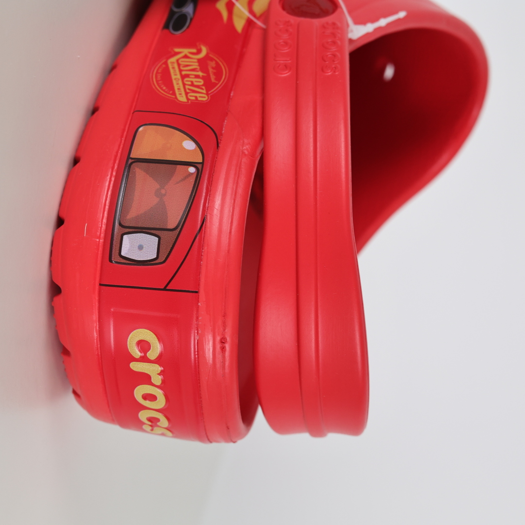 莞产原厂 Cars x Crocs卡骆驰Classic clog”Lightning McQueen”休闲舒适洞洞鞋
