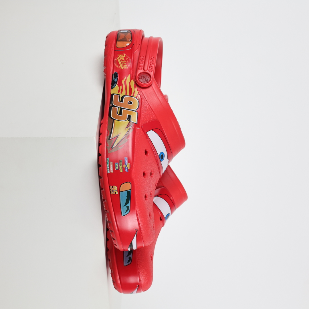 莞产原厂 Cars x Crocs卡骆驰Classic clog”Lightning McQueen”休闲舒适洞洞鞋