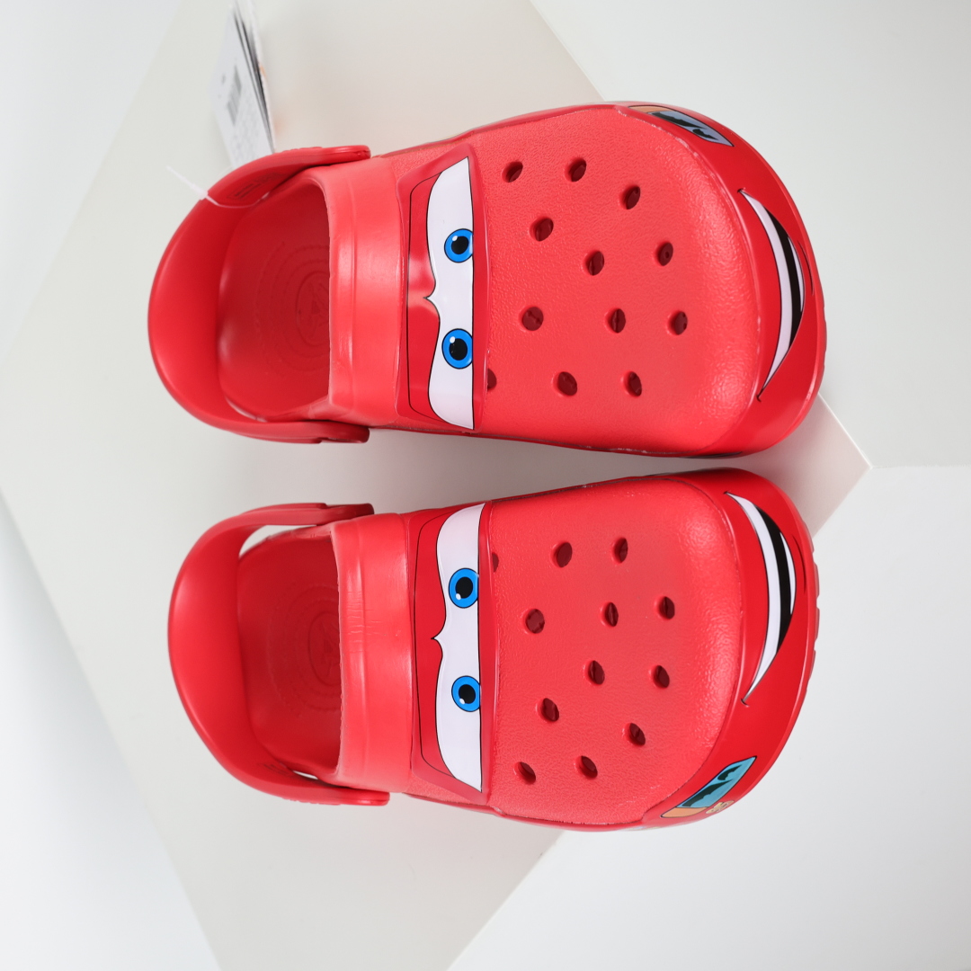 莞产原厂 Cars x Crocs卡骆驰Classic clog”Lightning McQueen”休闲舒适洞洞鞋
