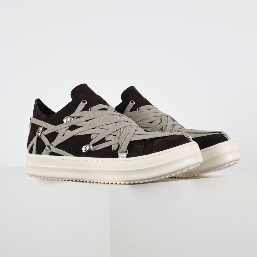 520 大匡威米色疯狂绑带 RO / Rick Owens 瑞克·欧文斯 主线 大匡威/低帮/经典底/疯狂绑带米灰色