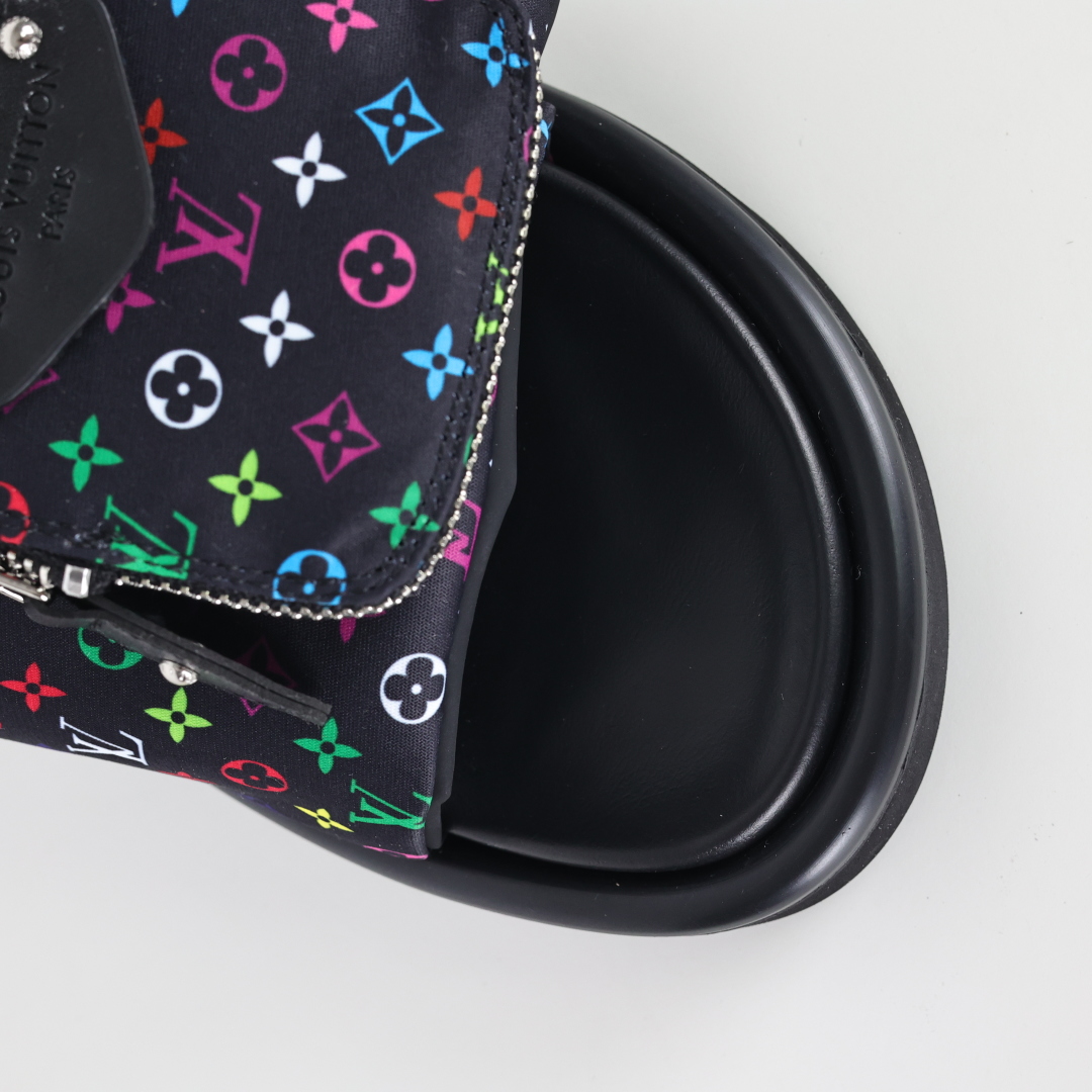 Louis Vuitton 2024专柜 春夏新款 最高限定专柜上新 LV情侣厚底魔术贴拖鞋明星同款