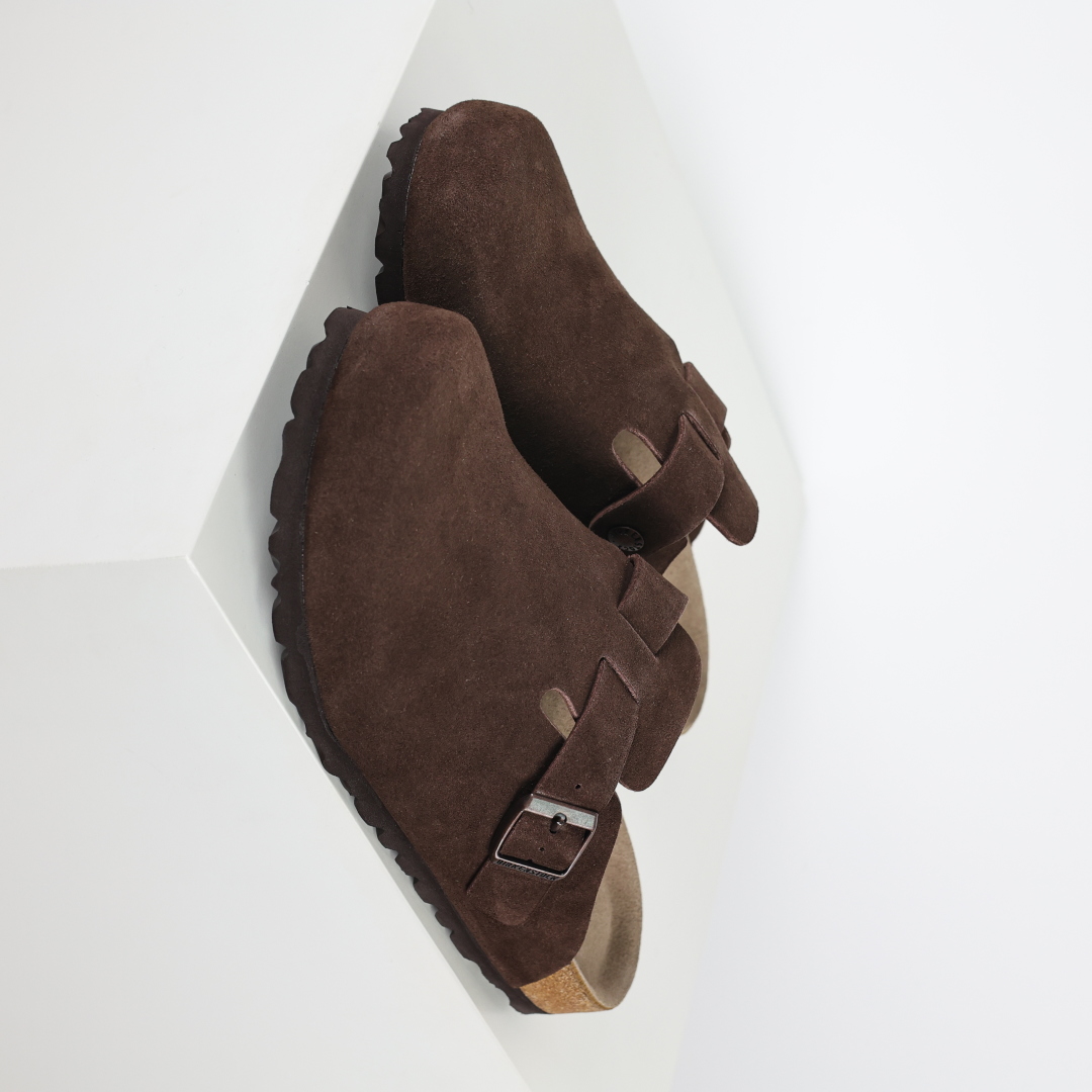 勃肯拖棕色 Birkenstock 勃肯全包系列 勃肯伦敦系列低帮牛皮绒面革平底复古软木休闲鞋-莆田鞋,莆田鞋货源,高仿鞋,高仿鞋货源,安福档口,莆田高仿鞋,莆田鞋批发,高仿鞋批发,莆田高仿运动鞋,高仿运动鞋,莆田运动鞋 勃肯拖棕色 Birkenstock 勃肯全包系列 勃肯伦敦系列低帮牛皮绒面革平底复古软木休闲鞋