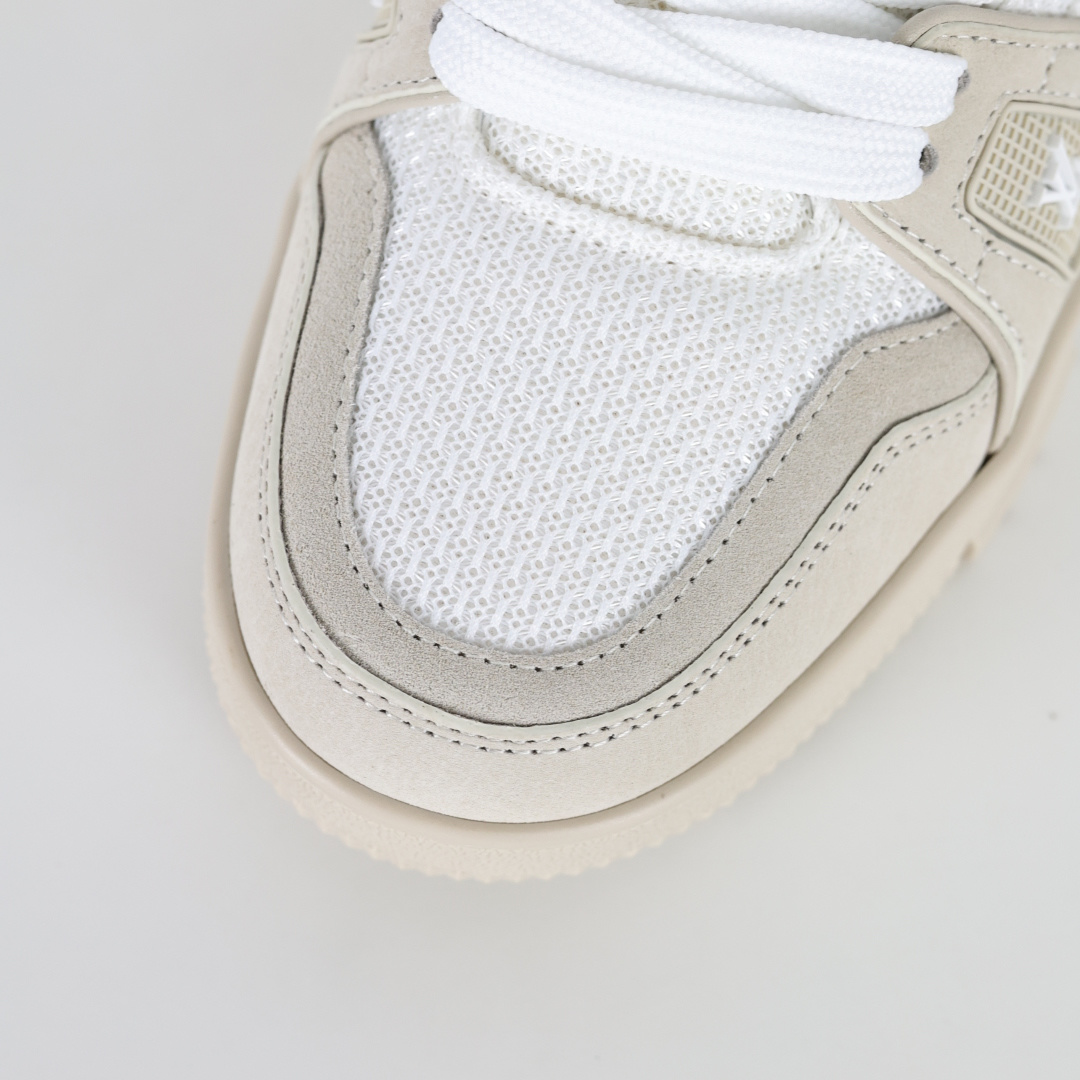 500 X1 东莞纯原 210个配色 市售顶级版本 驴家LV Trainer 牛仔墨绿压花