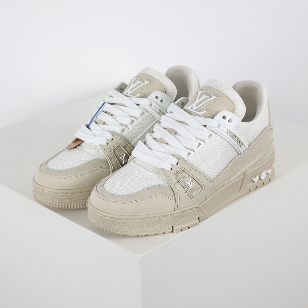 500 X1 东莞纯原 210个配色 市售顶级版本 驴家LV Trainer 牛仔墨绿压花