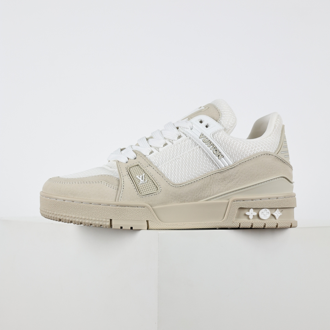 500 X1 东莞纯原 210个配色 市售顶级版本 驴家LV Trainer 牛仔墨绿压花