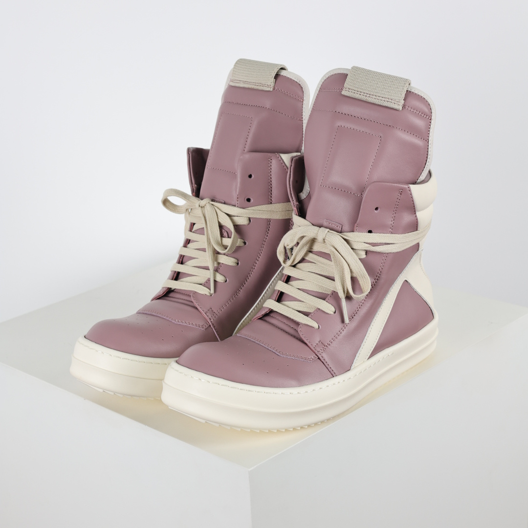 540 RO欧文斯Rickowens 樱花粉倒三角 Ro西瓜头厚底高邦