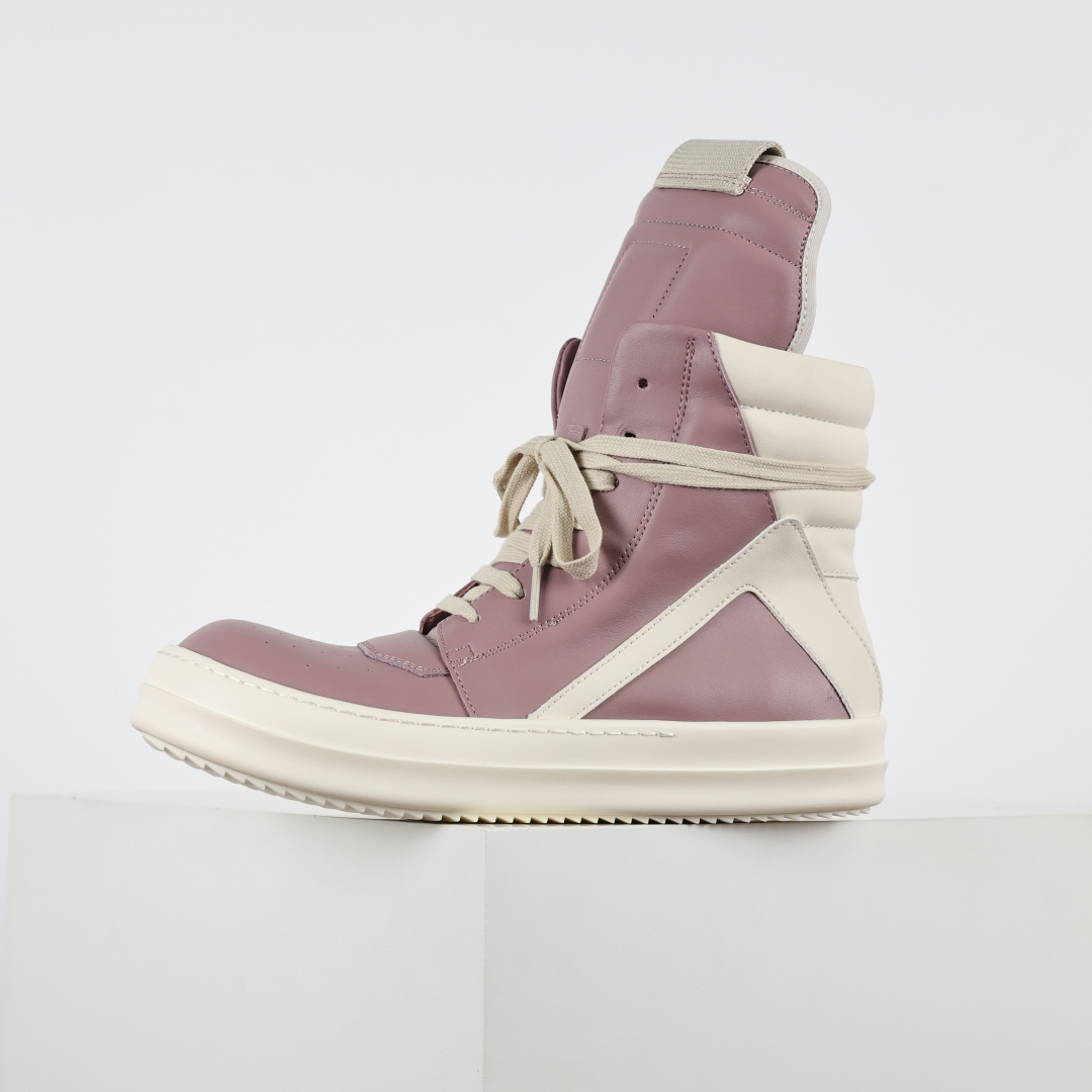 540 RO欧文斯Rickowens 樱花粉倒三角 Ro西瓜头厚底高邦