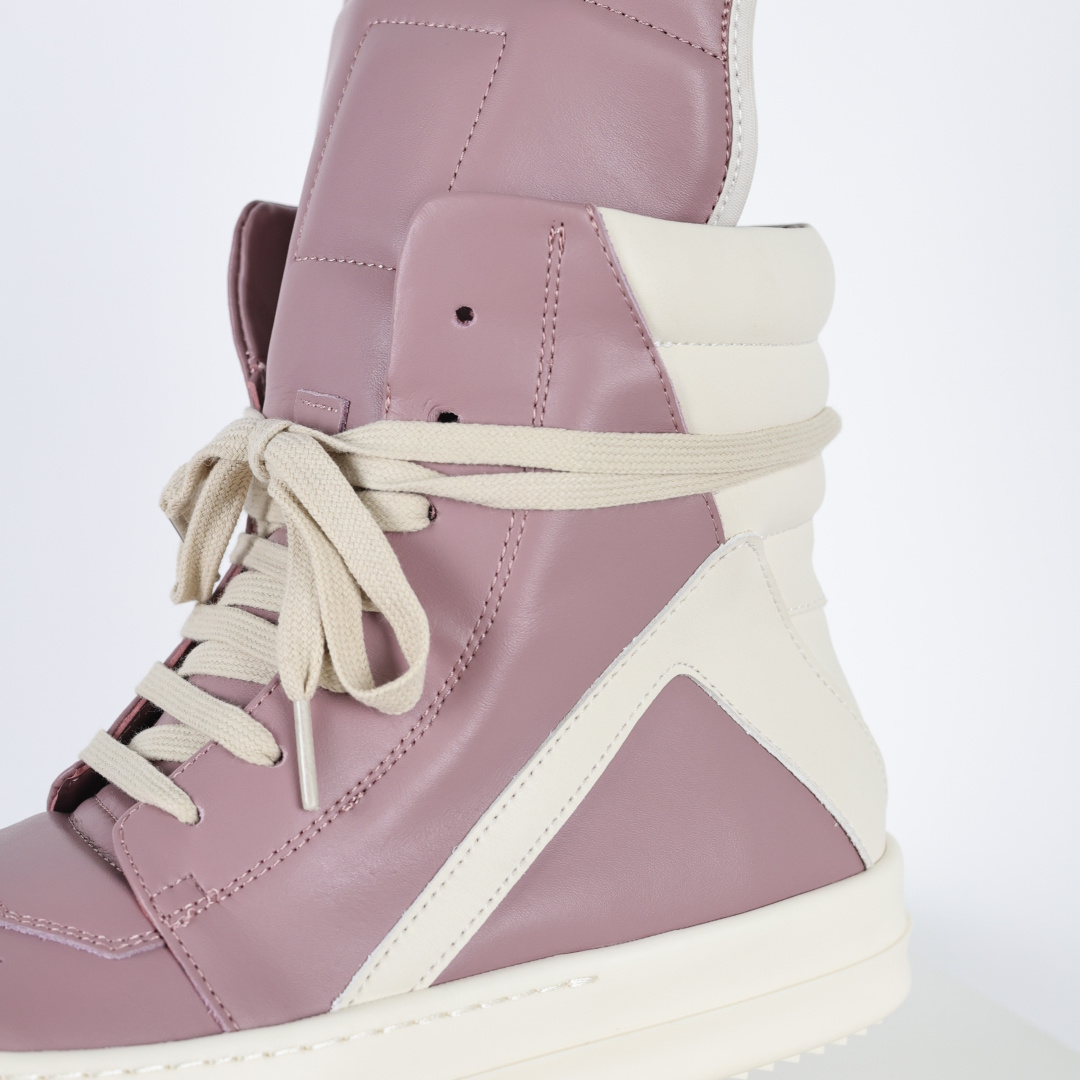 540 RO欧文斯Rickowens 樱花粉倒三角 Ro西瓜头厚底高邦