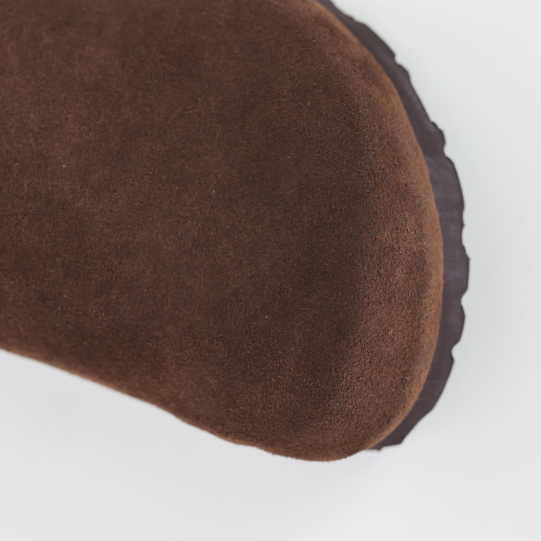 勃肯棕色 全包式懒人单鞋 博肯Birkenstock Birkenstock LondSuede Leather 伦敦系列包头平底复古软木底休闲拖鞋