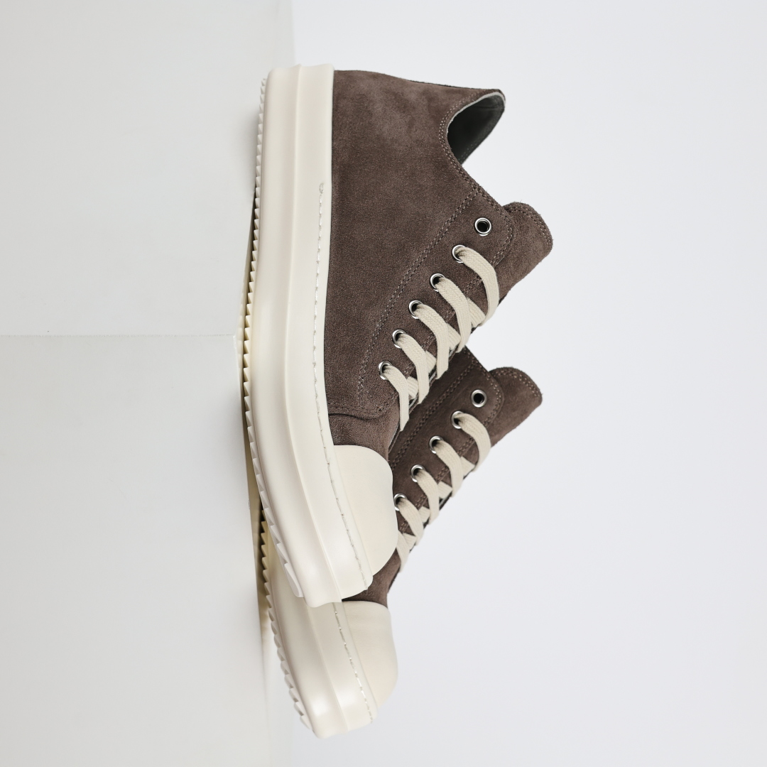 摩卡棕色低帮大匡威 RO / Rick Owens 瑞克·欧文斯 主线 款式 大匡威/低帮/经典底/ 麂皮 低帮