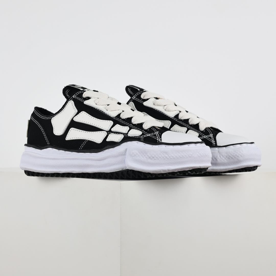 350 东莞原产（精彩抢先版）三元康裕 Mmy x Amiri 联名款 三原康裕品牌MMY/Maison MIHARA YASUHIRO Wayne Original Sole Leather Low Sneaker版变形溶解雪糕底