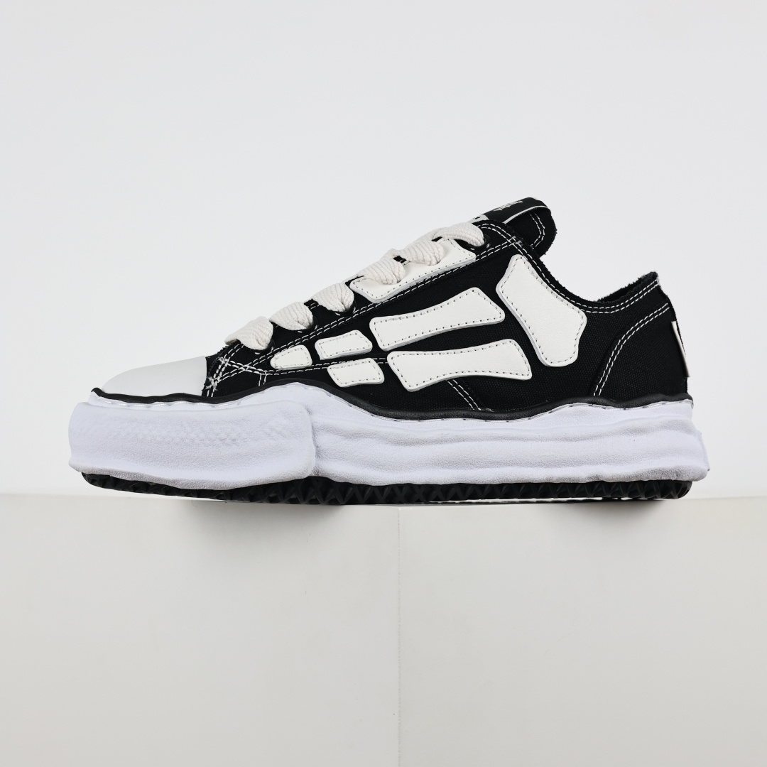 350 东莞原产（精彩抢先版）三元康裕 Mmy x Amiri 联名款 三原康裕品牌MMY/Maison MIHARA YASUHIRO Wayne Original Sole Leather Low Sneaker版变形溶解雪糕底