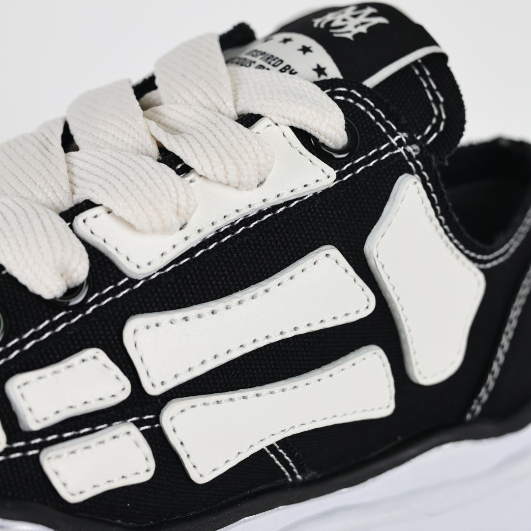 350 东莞原产（精彩抢先版）三元康裕 Mmy x Amiri 联名款 三原康裕品牌MMY/Maison MIHARA YASUHIRO Wayne Original Sole Leather Low Sneaker版变形溶解雪糕底