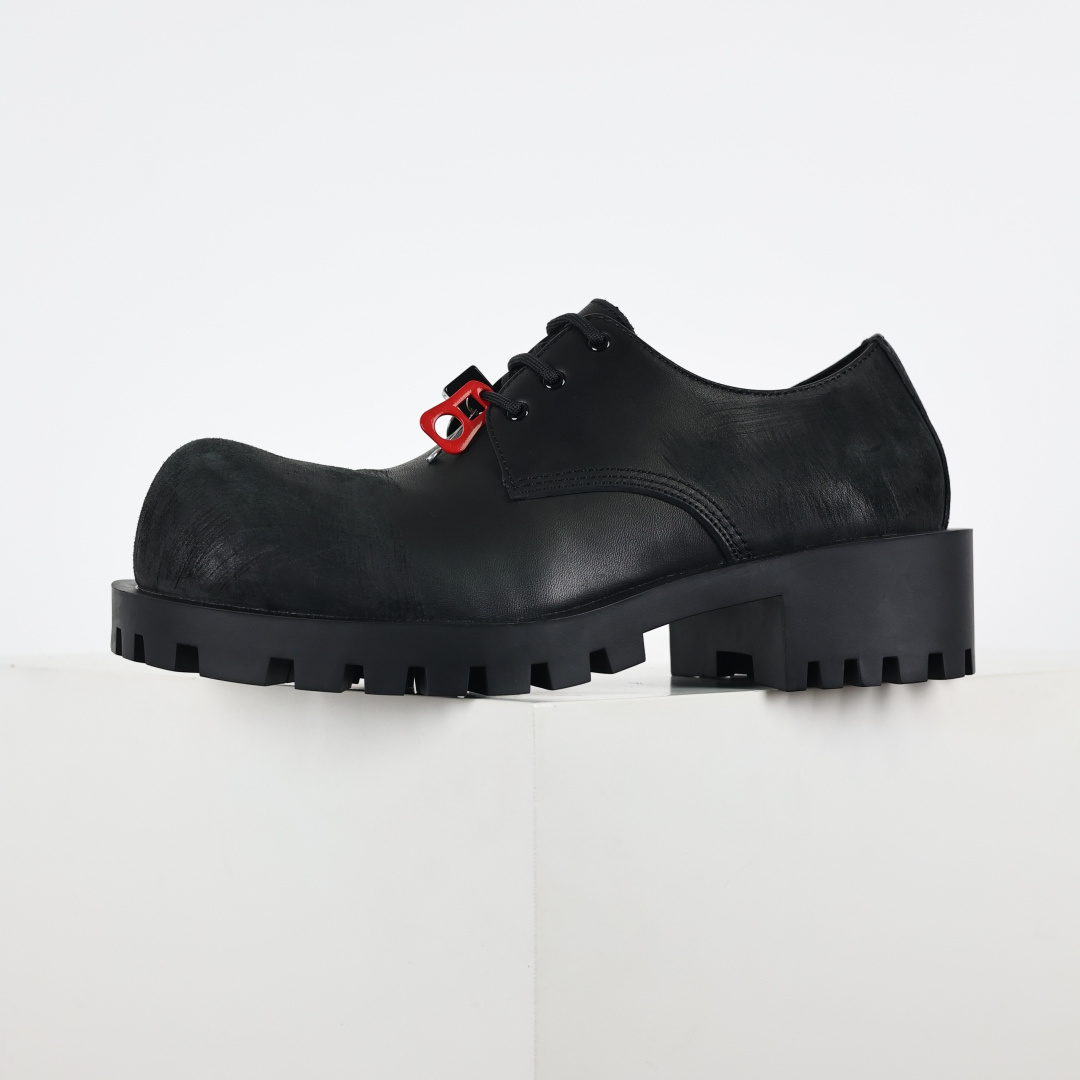 520 -巴黎世家BALENCIAGA Men's Leather boots 大头米奇风真皮德比休闲厚底皮鞋-Chinese UA Cheap High Quatity Brand Clothes Bags handbags Sneakers wholesale wholesaler seller from China Factory suppliers Fashion Clothing Shoes best Quality Beautiful Price 520 -巴黎世家BALENCIAGA Men's Leather boots 大头米奇风真皮德比休闲厚底皮鞋