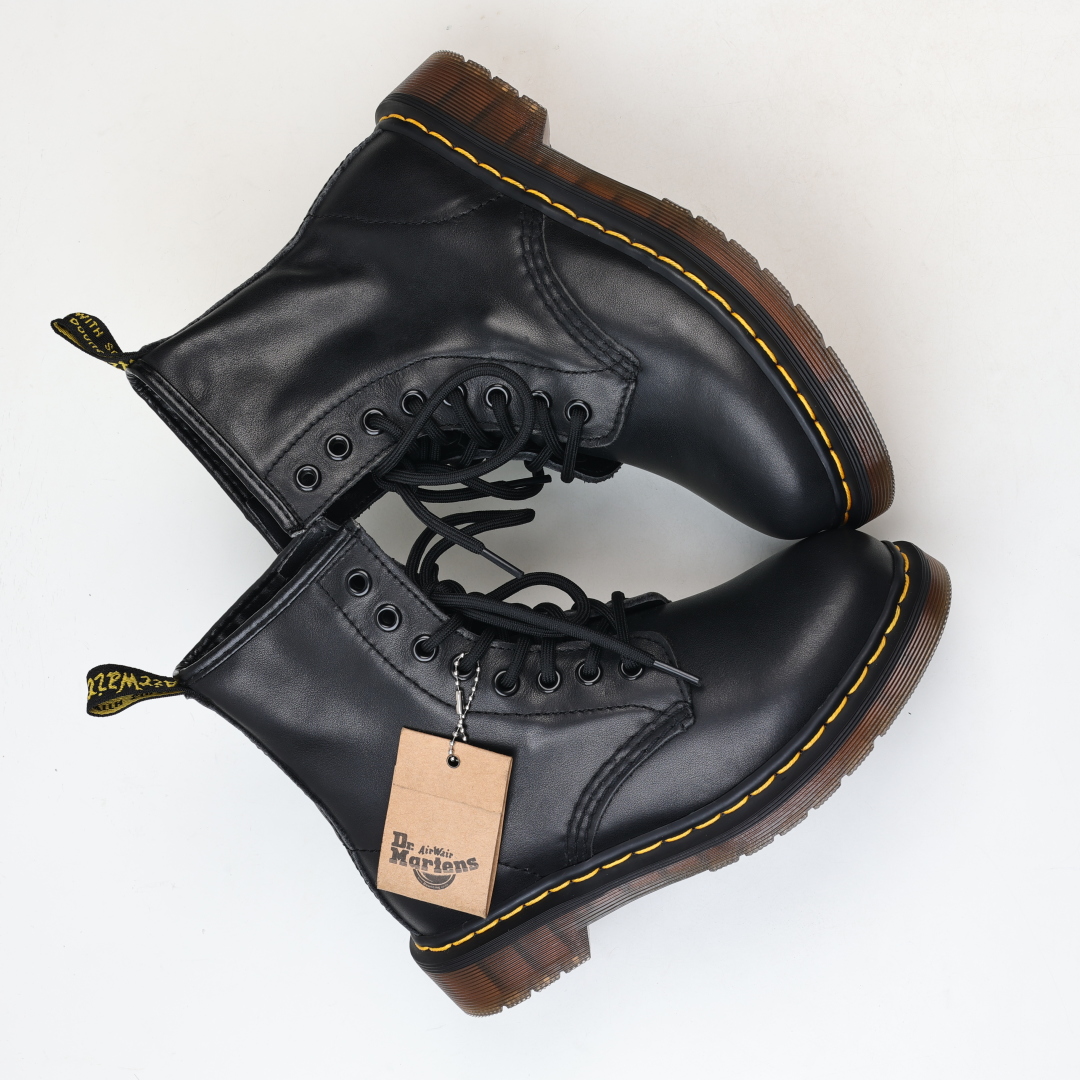 Dr.martens 马丁靴 1460系列 代工厂正品订单 八孔高帮软皮公司规格 原材生产 与国内各大网