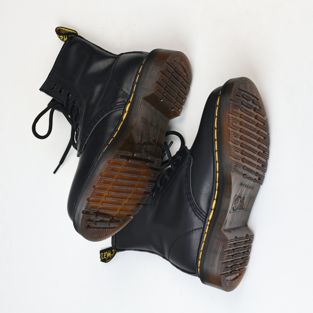 Dr.martens 马丁靴 1460系列 代工厂正品订单 八孔高帮软皮公司规格 原材生产 与国内各大网