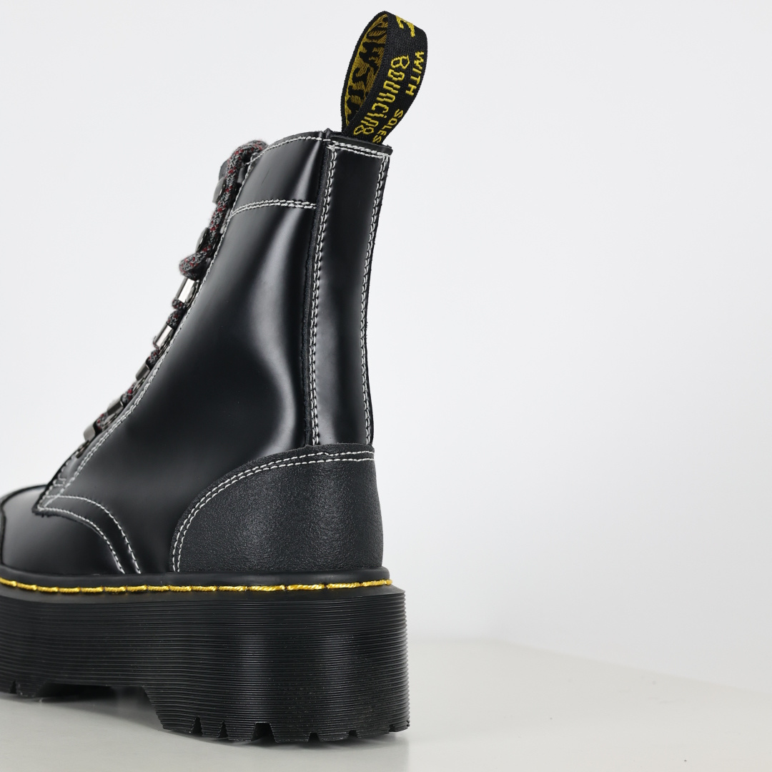 230 Dr martens杨幂同款秋冬拼接马丁靴新款厚底固特异增高短靴马汀博士男女鞋8孔以经典1460马丁靴