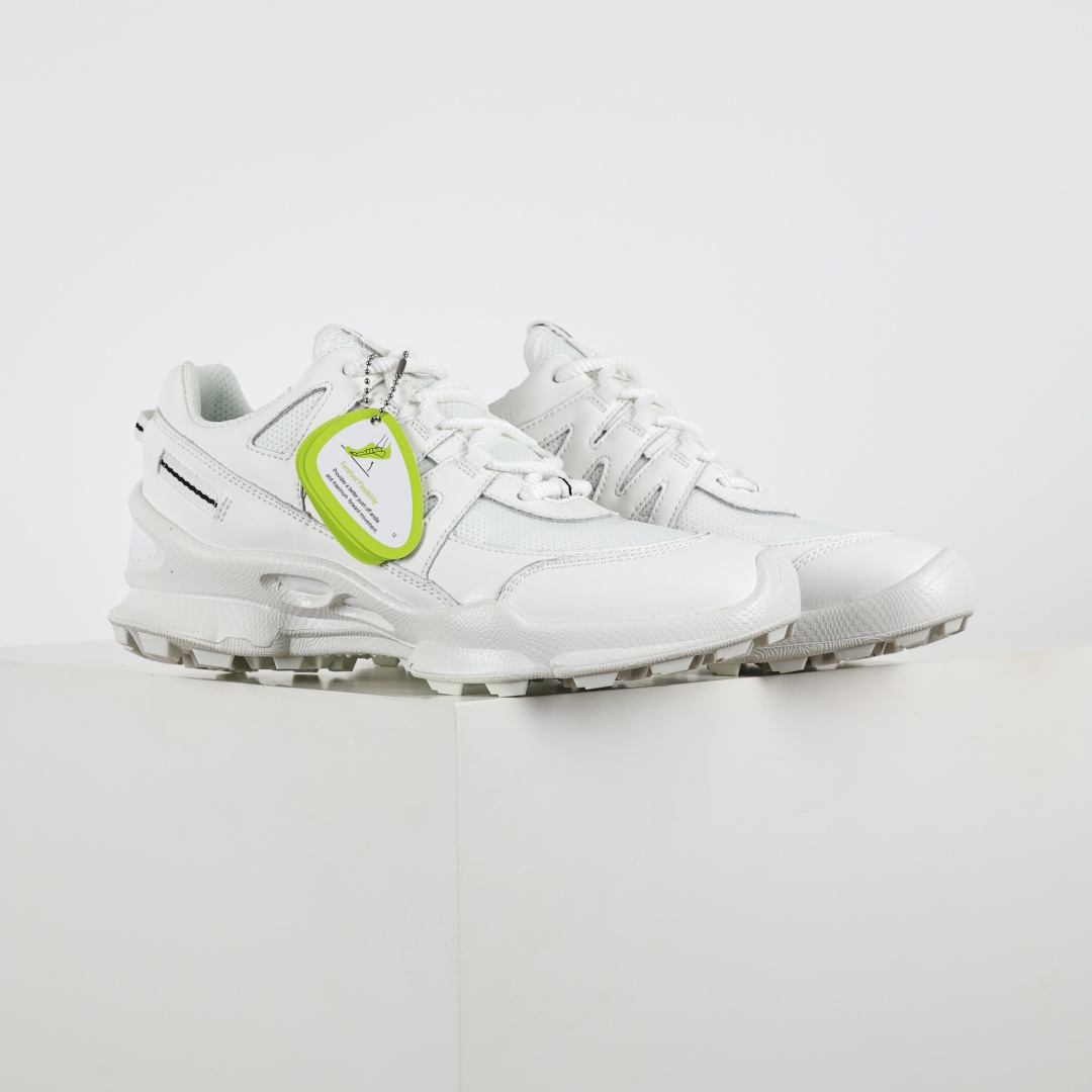 270 Ecco爱步健步系列牛皮透气低帮休闲运动鞋 踪迹白色