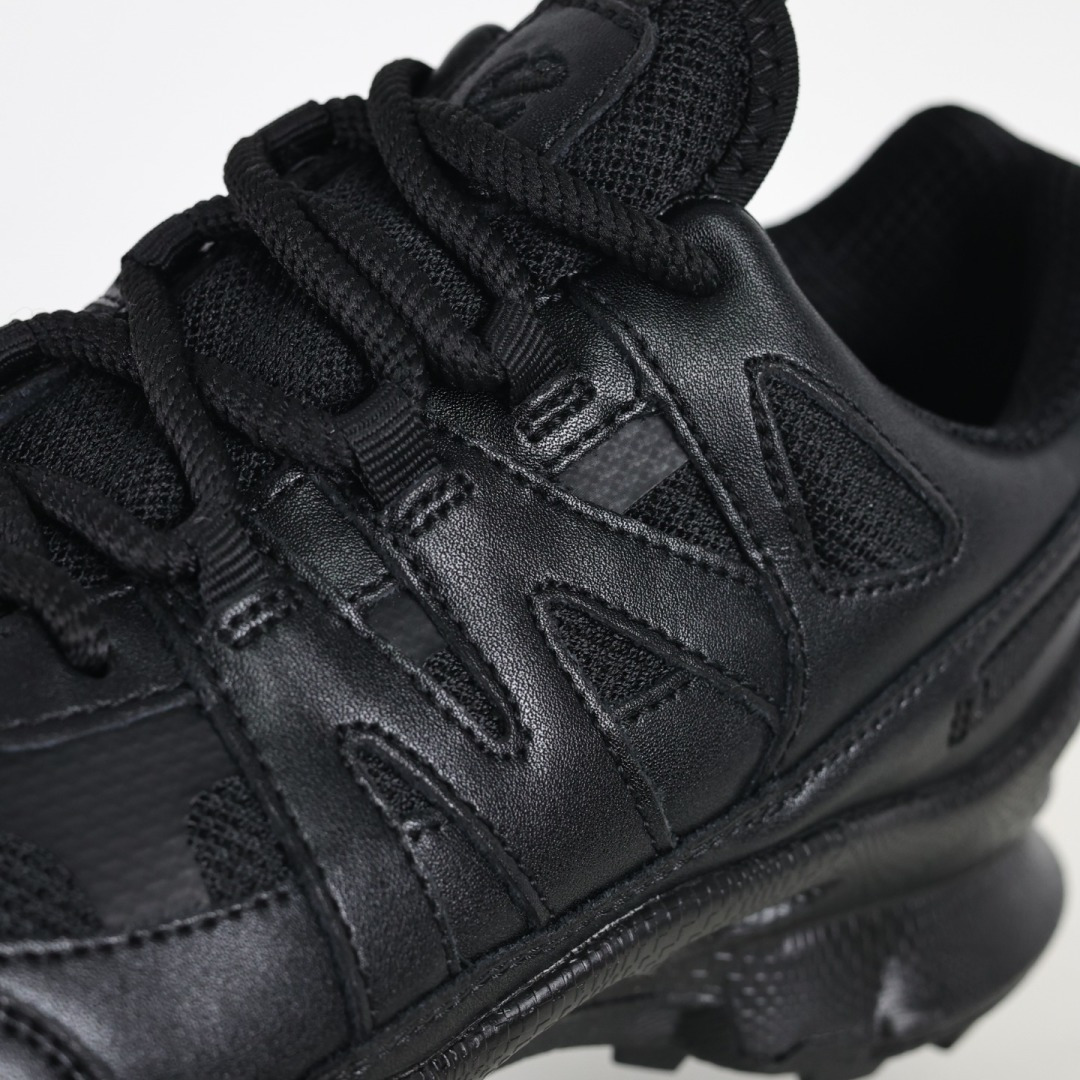 270 Ecco爱步健步系列牛皮透气低帮休闲运动鞋 踪迹黑色