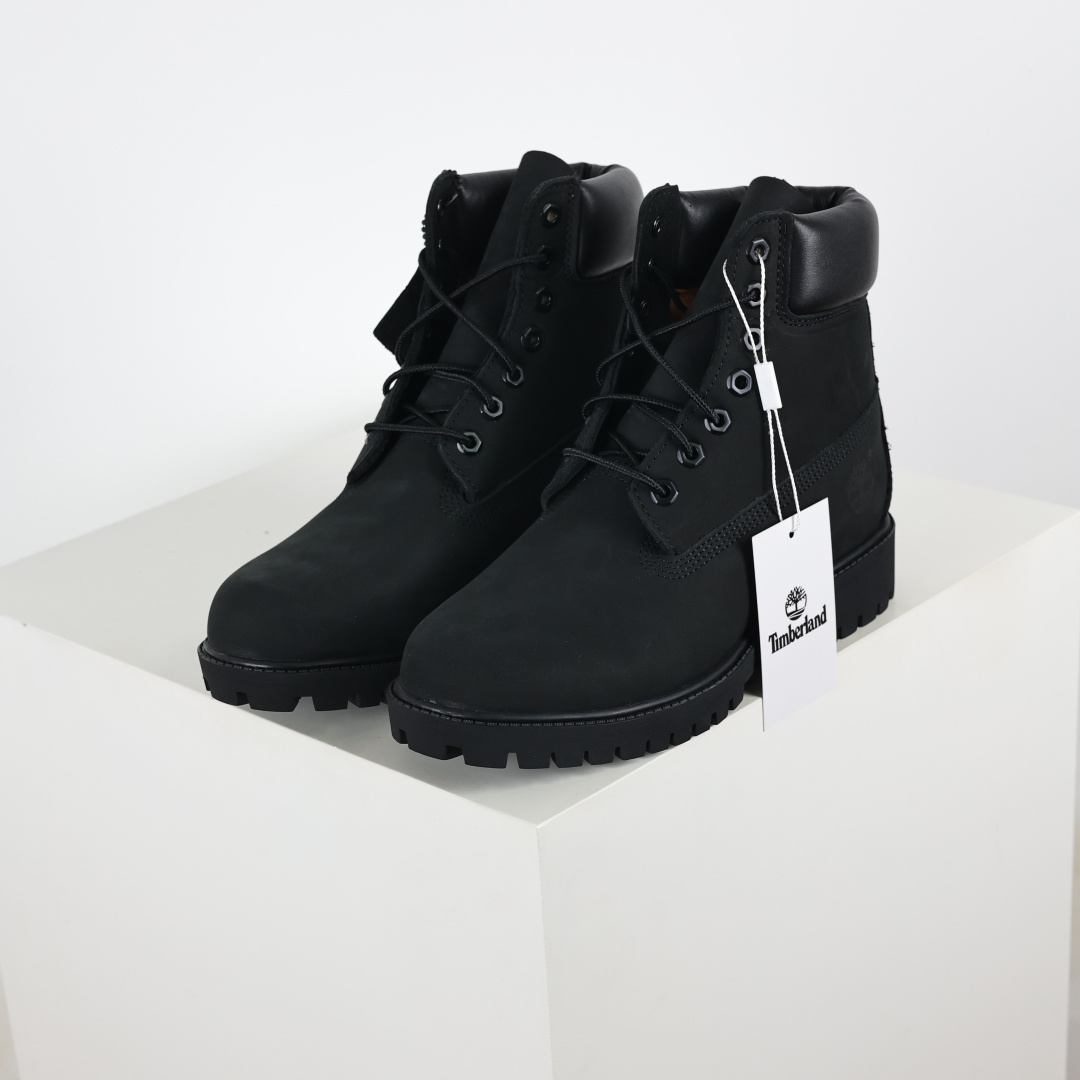 400 Timberland 踢不烂/经典款黑色高帮 女款六孔 型号8658A 男款七孔 型号10073W