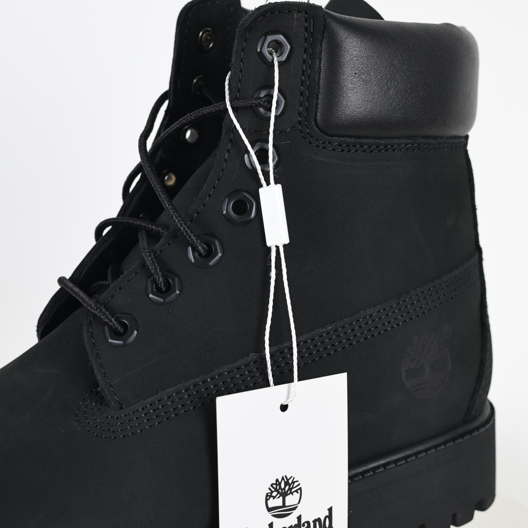 400 Timberland 踢不烂/经典款黑色高帮 女款六孔 型号8658A 男款七孔 型号10073W