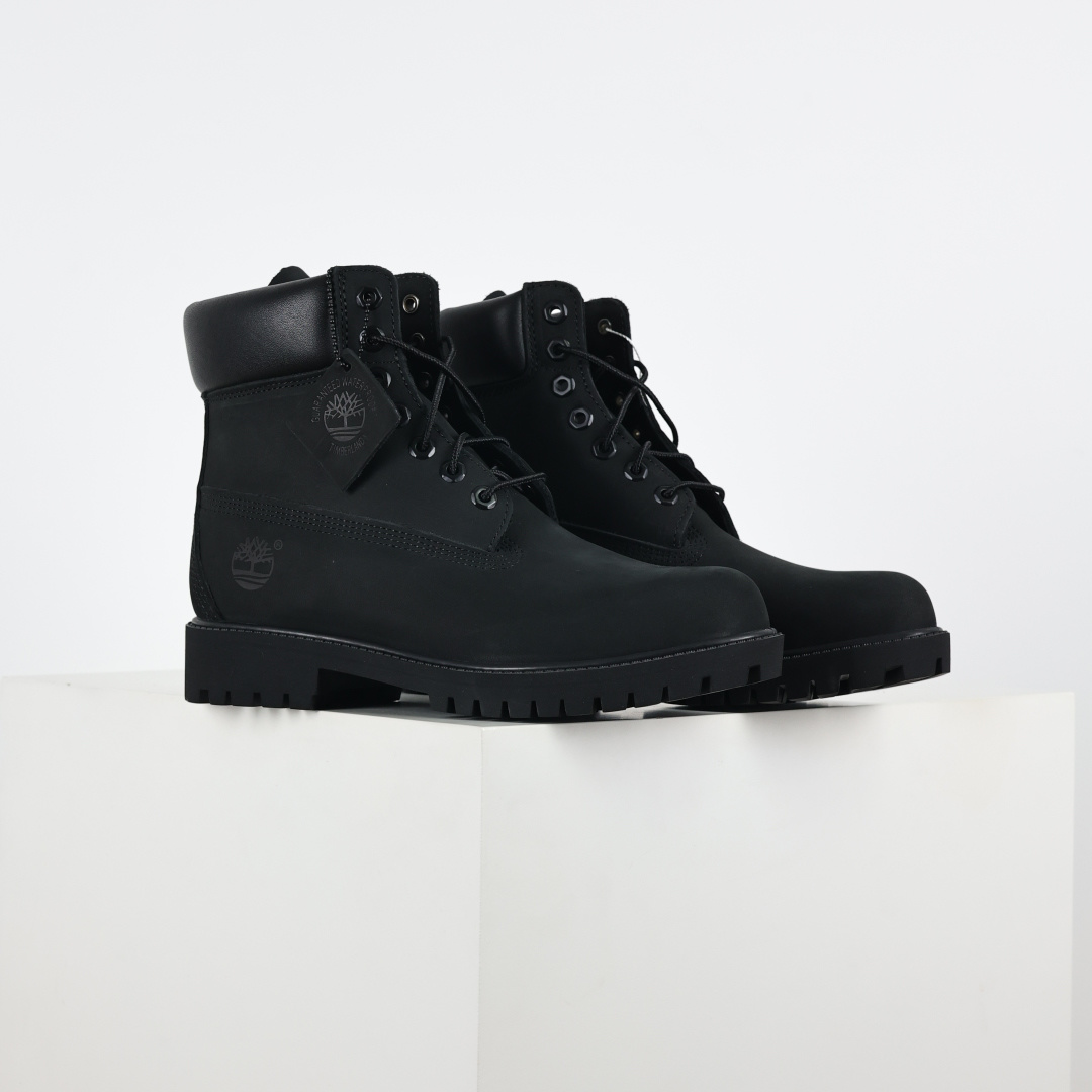 400 Timberland 踢不烂/经典款黑色高帮 女款六孔 型号8658A 男款七孔 型号10073W