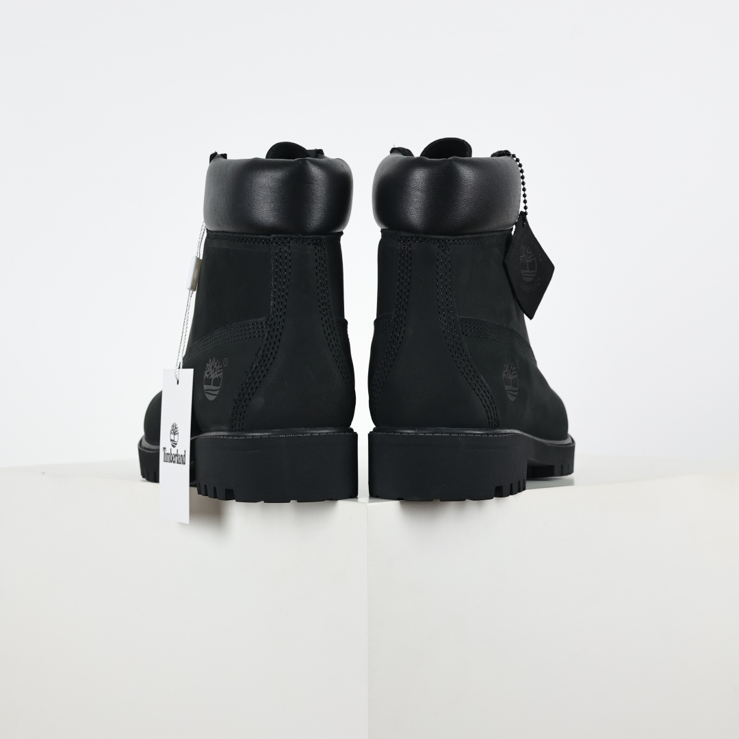 400 Timberland 踢不烂/经典款黑色高帮 女款六孔 型号8658A 男款七孔 型号10073W
