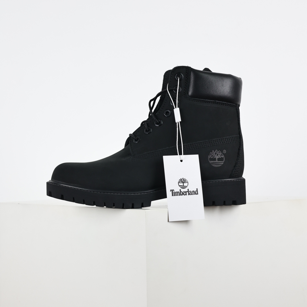 400 Timberland 踢不烂/经典款黑色高帮 女款六孔 型号8658A 男款七孔 型号10073W