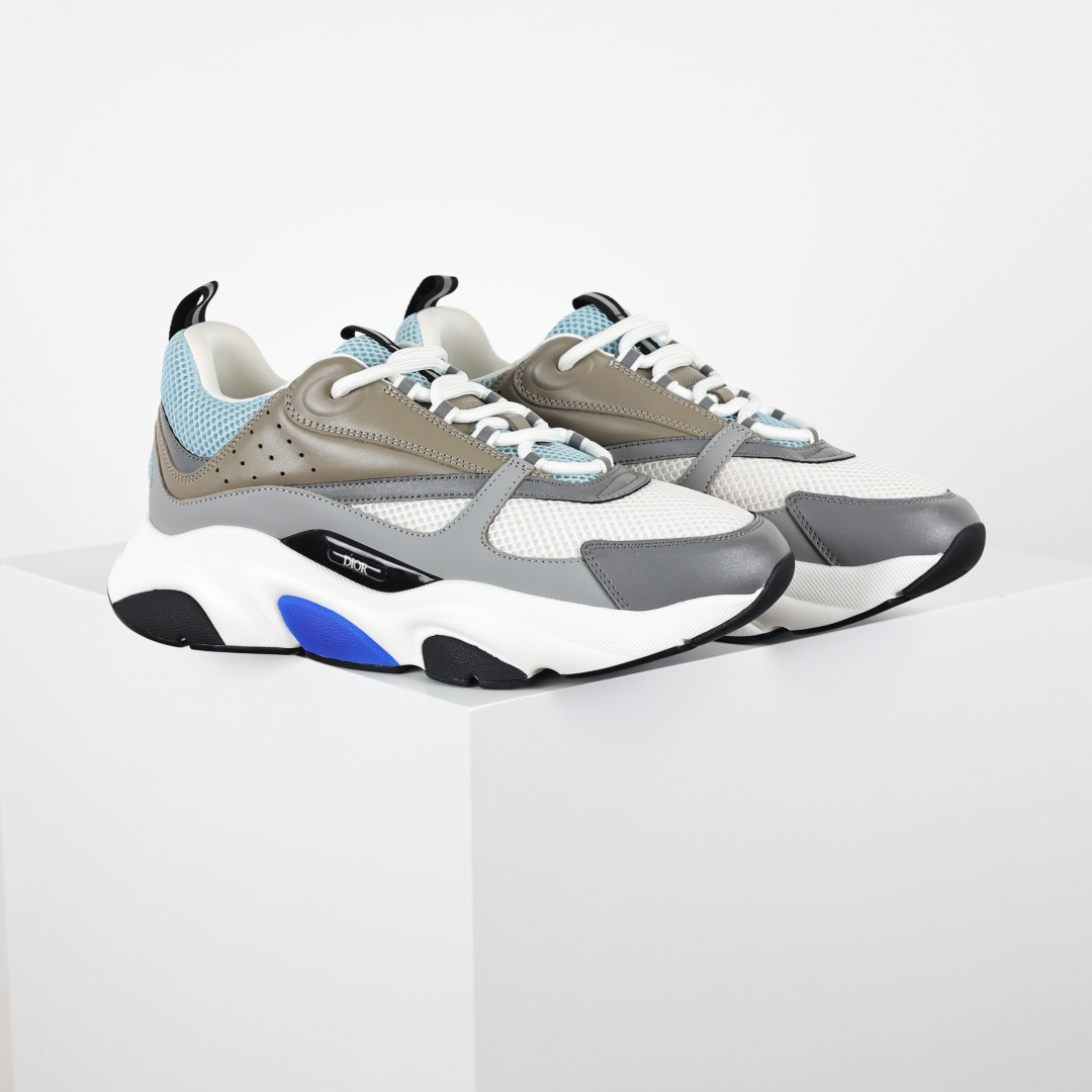 Dior 迪奥B22 男款慢跑时装运动鞋 “灰蓝27”